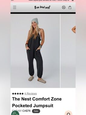 The Nest comfort zone pocketed jumpsuit